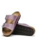 Birkenstock Leren slippers "Arizona" lila