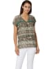 WITT WEIDEN Blouse groen/lichtbruin/crème