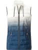 WITT WEIDEN Doorgestikte bodywarmer wit/donkerblauw