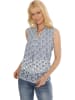 WITT WEIDEN Blousetop wit/donkerblauw