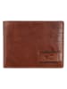 Camel Active Leder-Geldbörse "Panama" in Cognac - (B)11 x (H)8,5 x (T)1,5 cm