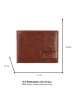 Camel Active Leder-Geldbörse "Panama" in Cognac - (B)11 x (H)8,5 x (T)1,5 cm