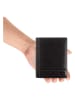 Camel Active Leder-Geldbörse "Tokyo" in Schwarz - (B)10 x (H)12,5 x (T)2 cm
