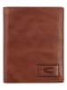 Camel Active Skórzany portfel "Panama" w kolorze jasnobrązowym - 10 x 12,5 x 2 cm
