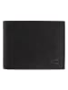 Camel Active Leder-Geldbörse "Niagara" in Schwarz - (B)12 x (H)9,5 x (T)2 cm