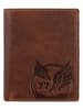 Camel Active Leder-Geldbörse "Nepal" in Dunkelbraun - (B)10 x (H)12,5 x (T)2 cm