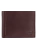 Camel Active Leder-Geldbörse "Niagara" in Dunkelbraun - (B)11 x (H)8,5 x (T)2 cm