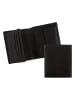 Camel Active Leder-Geldbörse "Osaka" in Schwarz - (B)9,5 x (H)11 x (T)2 cm