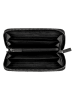 Camel Active Leder-Geldbörse "Wave" in Schwarz - (B)19,5 x (H)10,5 x (T)2,5 cm
