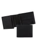 Camel Active Leder-Geldbörse "Osaka" in Schwarz - (B)12 x (H)9,5 x (T)2 cm