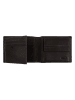 Camel Active Leder-Geldbörse "Tokyo" in Schwarz - (B)11 x (H)8,5 x (T)2 cm