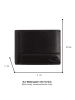 Camel Active Leder-Geldbörse "Tokyo" in Schwarz - (B)11 x (H)8,5 x (T)2 cm