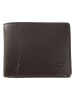 Camel Active Leder-Geldbörse "Cordoba" in Dunkelbraun - (B)10,5 x (H)8,5 x (T)2 cm