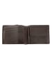 Camel Active Leder-Geldbörse "Cordoba" in Dunkelbraun - (B)10,5 x (H)8,5 x (T)2 cm