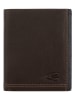 Camel Active Leder-Geldbörse "Osaka" in Dunkelbraun - (B)9,5 x (H)11 x (T)2 cm