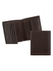 Camel Active Leder-Geldbörse "Osaka" in Dunkelbraun - (B)9,5 x (H)11 x (T)2 cm