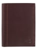 Camel Active Leder-Geldbörse "Niagara" in Dunkelbraun - (B)10 x (H)12,5 x (T)2 cm
