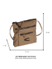 Camel Active Umhängetasche "Journey" in Sand - (B)21 x (H)23 x (T)3 cm