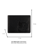 Camel Active Leder-Geldbörse "Nepal" in Schwarz - (B)11 x (H)8,5 x (T)2 cm