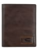 Camel Active Leder-Geldbörse "Panama" in Dunkelbraun - (B)10 x (H)12,5 x (T)2 cm