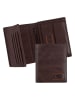 Camel Active Skórzany portfel "Panama" w kolorze ciemnobrązowym - 10 x 12,5 x 2 cm