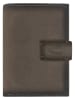 Camel Active Leder-Kartenetui "Dallas" in Grau - (B)7 x (H)10 x (T)1,5 cm