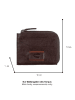 Camel Active Leder-Kartenetui "Panama" in Dunkelbraun - (B)10 x (H)7,5 x (T)1 cm