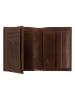 Camel Active Leder-Geldbörse "Tokyo" in Dunkelbraun - (B)10 x (H)12,5 x (T)2 cm