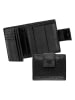 Camel Active Leren portemonnee "Wave" zwart - (B)12,7 x (H)10,5 x (D)2 cm