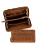 Camel Active Leder-Geldbörse "Wave" in Cognac - (B)19,5 x (H)10,5 x (T)2,5 cm