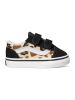 Vans Skórzane sneakersy "Old Skool V" w kolorze czarno-beżowym