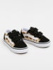 Vans Leren sneakers "Old Skool V" zwart/beige