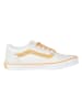 Vans Leder-Sneakers in Weiß/ Orange
