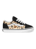 Vans Leder-Sneakers "Old Skool" in Schwarz/ Beige