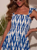 LA Angels Kleid in Blau/ Weiß