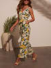 LA Angels Jumpsuit in Beige/ Gelb/ Grün