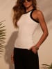 LA Angels Top in Creme/ Schwarz