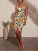 LA Angels Jurk beige/groen