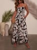 LA Angels Jumpsuit in Schwarz/ Taupe