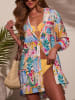 LA Angels Bluse in Pink/ Blau