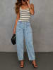 LA Angels Top in Creme/ Schwarz