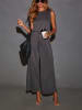 LA Angels Jumpsuit in Anthrazit