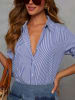 LA Angels Blouse blauw/wit