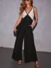 LA Angels Jumpsuit in Schwarz/ Creme