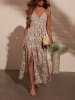 LA Angels Kleid in Creme/ Schwarz