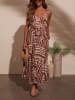 LA Angels Kleid in Braun/ Creme