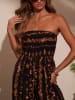 LA Angels Jumpsuit in Schwarz/ Braun