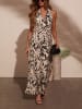 LA Angels Jumpsuit in Creme/ Schwarz