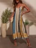 LA Angels Jumpsuit in Beige/ Blau