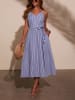 LA Angels Kleid in Blau/ Weiß